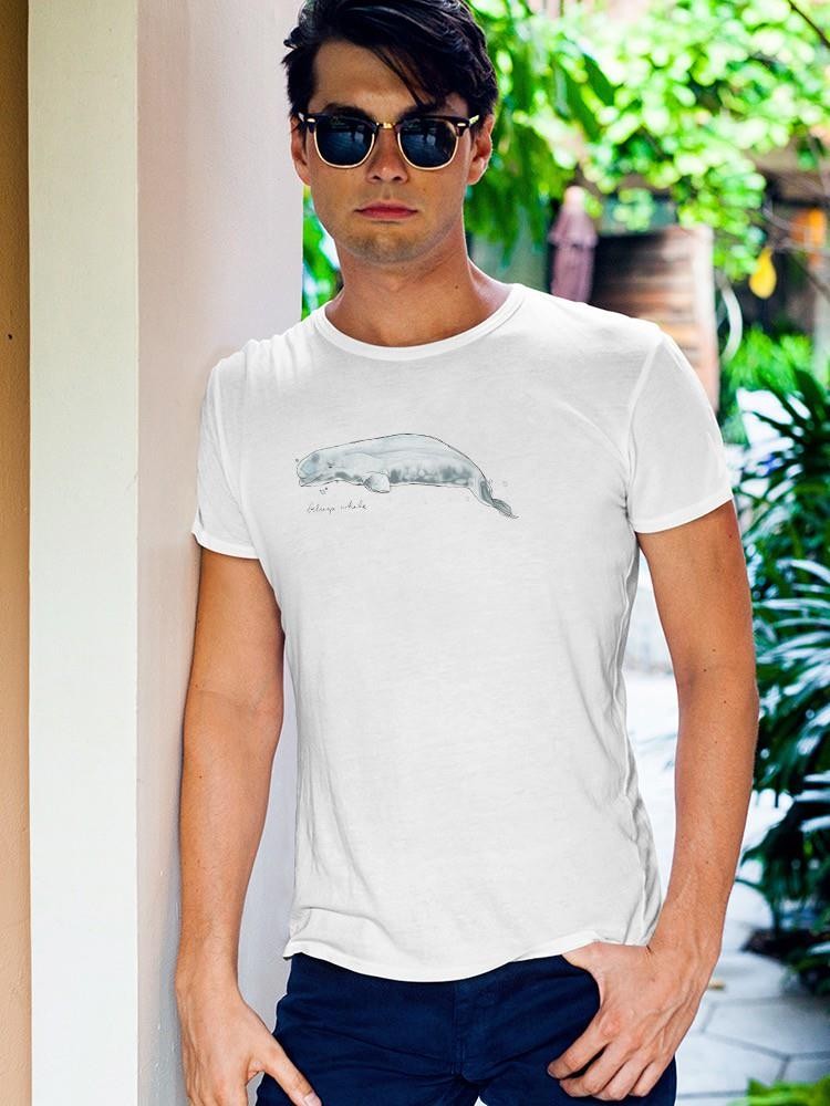 Cetacea Beluga Whale. T-shirt -June Erica Vess Designs