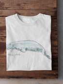 Cetacea Beluga Whale. T-shirt -June Erica Vess Designs