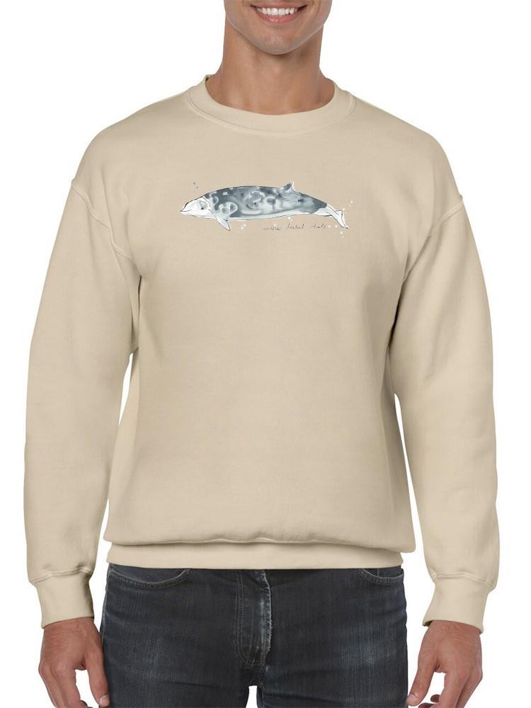 Cetacea Cuviers Beaked Whale. Sweatshirt -June Erica Vess Designs