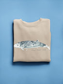 Cetacea Cuviers Beaked Whale. Sweatshirt -June Erica Vess Designs