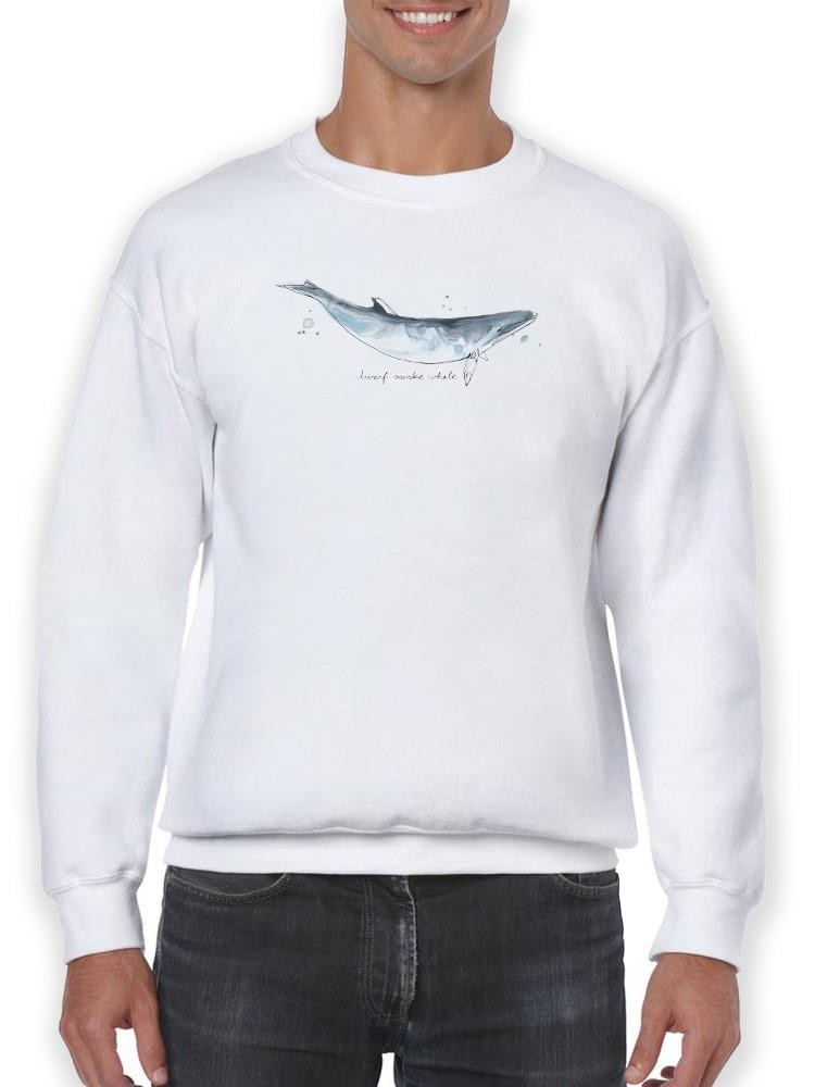 Cetacea Dwarf Minke Whale. Sweatshirt -June Erica Vess Designs
