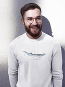 Cetacea Dwarf Minke Whale. Sweatshirt -June Erica Vess Designs