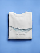 Cetacea Dwarf Minke Whale. Sweatshirt -June Erica Vess Designs