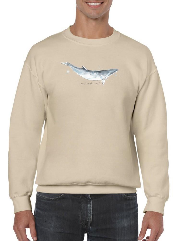 Cetacea Dwarf Minke Whale. Sweatshirt -June Erica Vess Designs