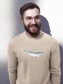 Cetacea Dwarf Minke Whale. Sweatshirt -June Erica Vess Designs