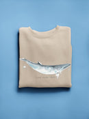 Cetacea Dwarf Minke Whale. Sweatshirt -June Erica Vess Designs