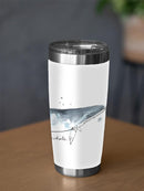 Cetacea Dwarf Minke. Whale Tumbler -June Erica Vess Designs