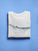 Cetacea Dwarf Minke Whale. Sweatshirt -June Erica Vess Designs