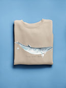 Cetacea Dwarf Minke Whale. Sweatshirt -June Erica Vess Designs