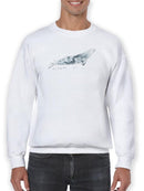 Cetacea Gray Whale. Sweatshirt -June Erica Vess Designs