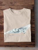 Cetacea Gray Whale. T-shirt -June Erica Vess Designs