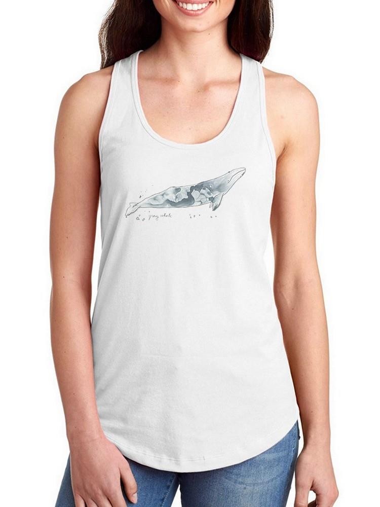 Cetacea Gray Whale. T-shirt -June Erica Vess Designs