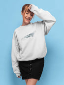 Cetacea Gray Whale. Sweatshirt -June Erica Vess Designs