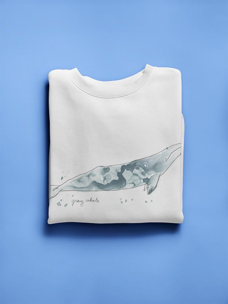 Cetacea Gray Whale. Sweatshirt -June Erica Vess Designs
