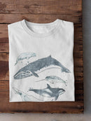 Cetacea I. T-shirt -June Erica Vess Designs