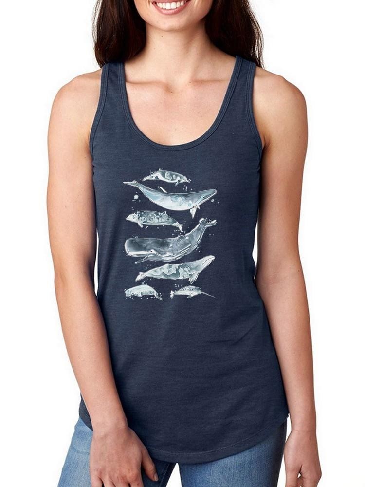 Cetacea Ii T-shirt -June Erica Vess Designs