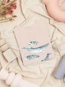 Cetacea Ii T-shirt -June Erica Vess Designs