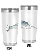 Cetacea Narwhal. Tumbler -June Erica Vess Designs