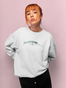 Cetacea Narwhal Sweatshirt -June Erica Vess Designs