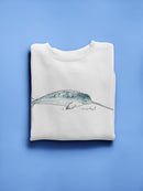 Cetacea Narwhal Sweatshirt -June Erica Vess Designs