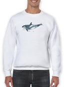 Cetacea Orca Whale Sweatshirt -June Erica Vess Designs
