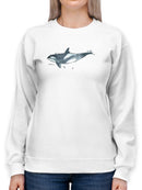 Cetacea Orca Whale Sweatshirt -June Erica Vess Designs