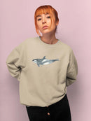Cetacea Orca Whale Sweatshirt -June Erica Vess Designs