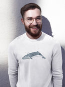 Cetacea Sei Whale Sweatshirt -June Erica Vess Designs
