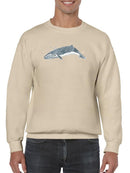 Cetacea Sei Whale Sweatshirt -June Erica Vess Designs