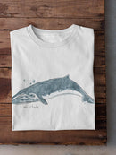 Cetacea Sei Whale T-shirt -June Erica Vess Designs