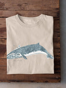 Cetacea Sei Whale T-shirt -June Erica Vess Designs