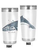 Cetacea Sei Whale. Tumbler -June Erica Vess Designs
