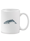 Cetacea Sei Whale. Mug -June Erica Vess Designs