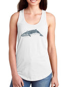 Cetacea Sei Whale T-shirt -June Erica Vess Designs