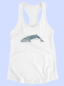 Cetacea Sei Whale T-shirt -June Erica Vess Designs
