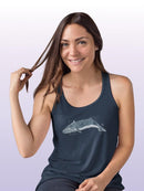 Cetacea Sei Whale T-shirt -June Erica Vess Designs
