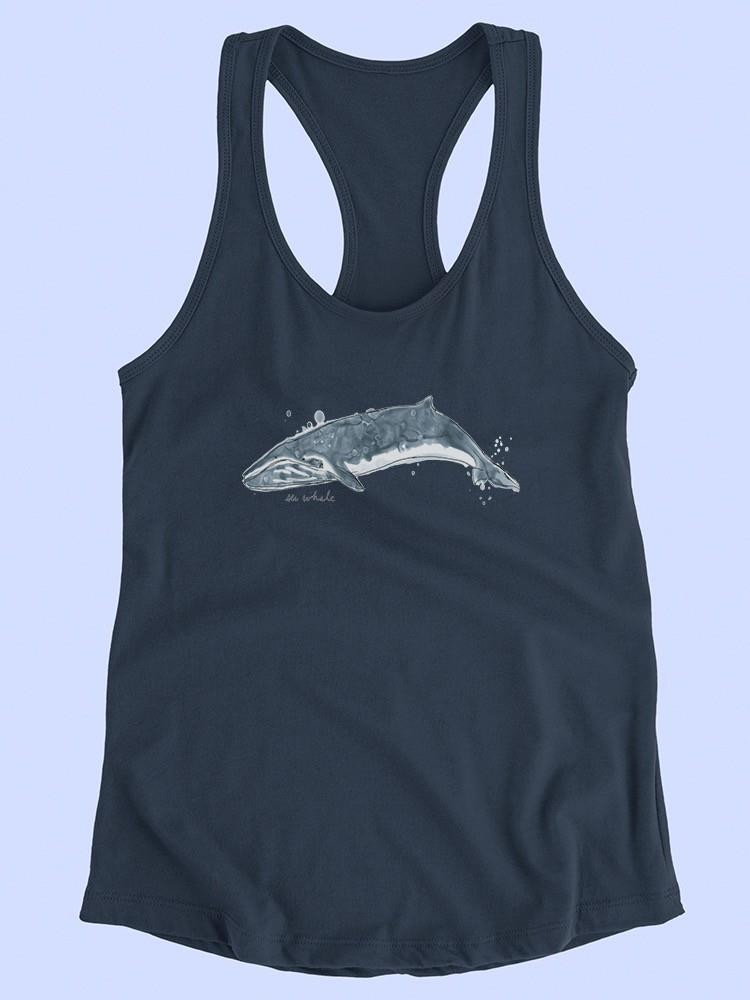 Cetacea Sei Whale T-shirt -June Erica Vess Designs