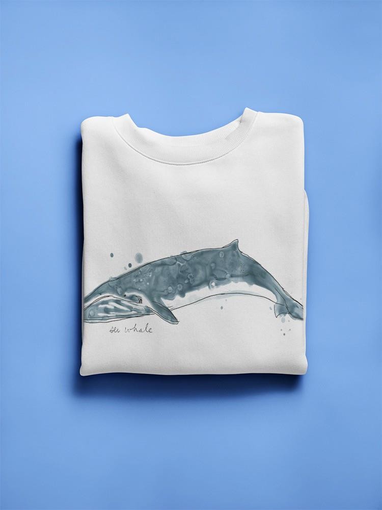 Cetacea Sei Whale Sweatshirt -June Erica Vess Designs