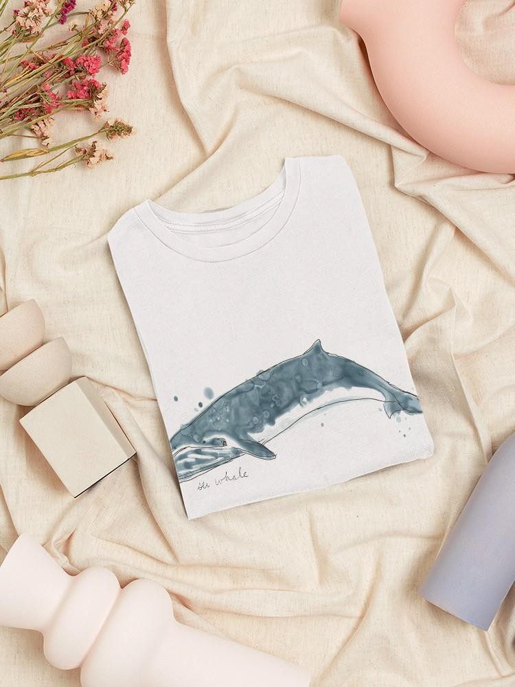 Cetacea Sei Whale T-shirt -June Erica Vess Designs