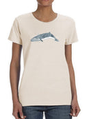 Cetacea Sei Whale T-shirt -June Erica Vess Designs