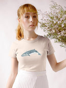 Cetacea Sei Whale T-shirt -June Erica Vess Designs
