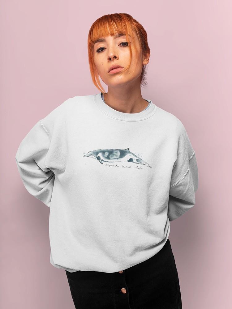 Cetacea Shepherd's Beak Whale Sweatshirt -June Erica Vess Designs