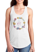 Snarky Florals Vii. T-shirt -June Erica Vess Designs
