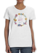 Snarky Florals Vii. T-shirt -June Erica Vess Designs