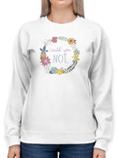 Snarky Florals Viii. Sweatshirt -June Erica Vess Designs
