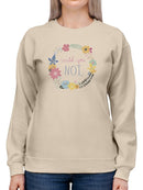 Snarky Florals Viii. Sweatshirt -June Erica Vess Designs