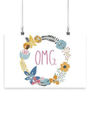 Snarky Florals. X Wall Art -June Erica Vess Designs