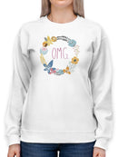 Snarky Florals X. Sweatshirt -June Erica Vess Designs