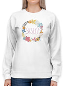 Snarky Florals Xi. Sweatshirt -June Erica Vess Designs
