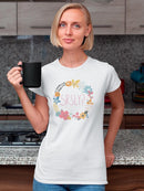 Snarky Florals Xi. T-shirt -June Erica Vess Designs